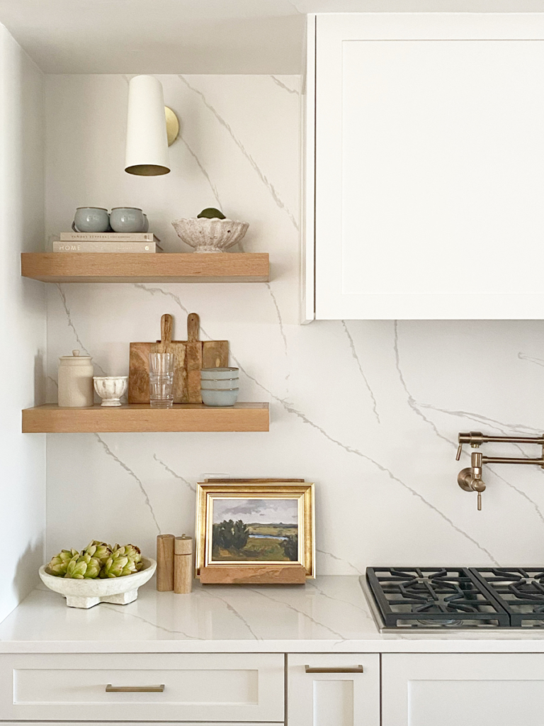 shelf layering decor