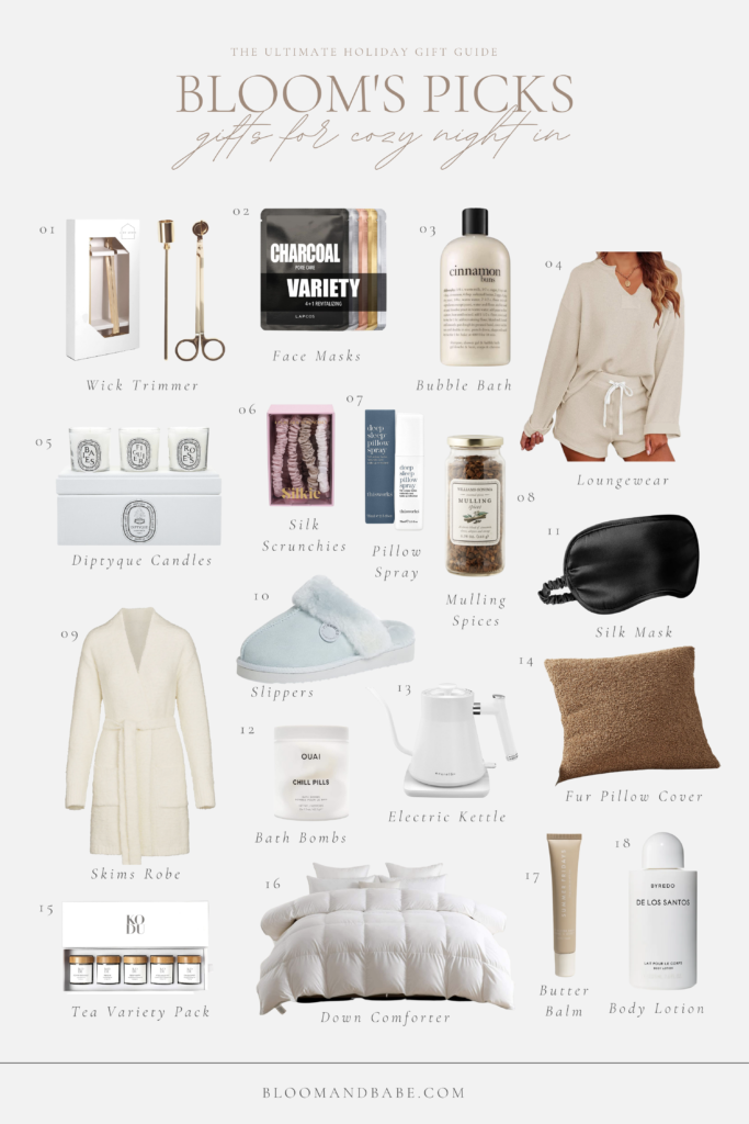 Holiday Gift Guide, Cozy night in