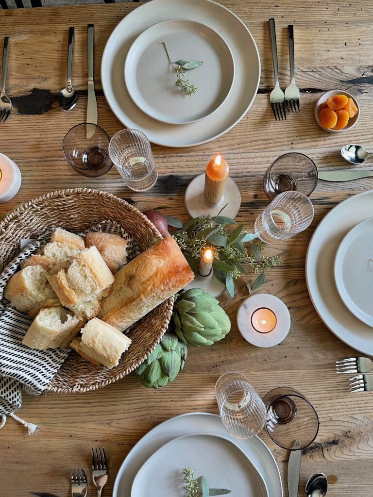 A festive holiday table with AllModern